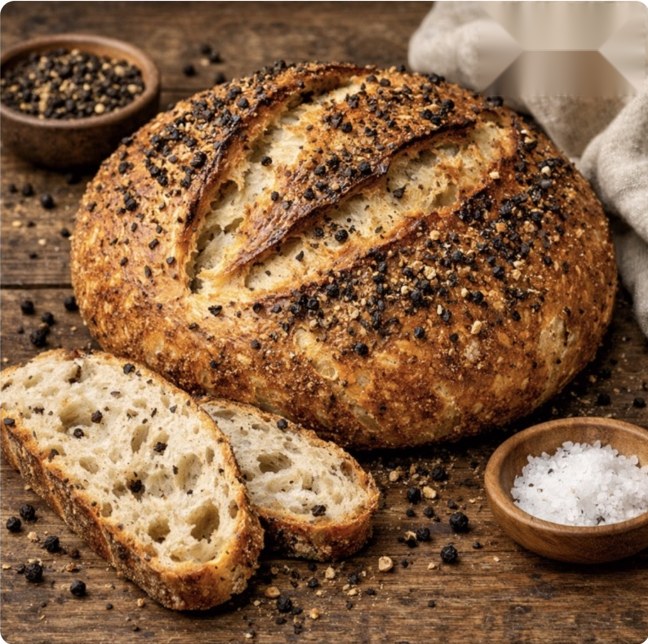Cracked Black Pepper Sourdough