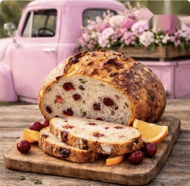 Cranberry Orange Peel Sourdough