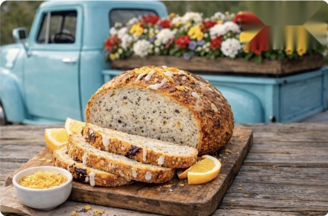 Lemon Poppyseed Sourdough