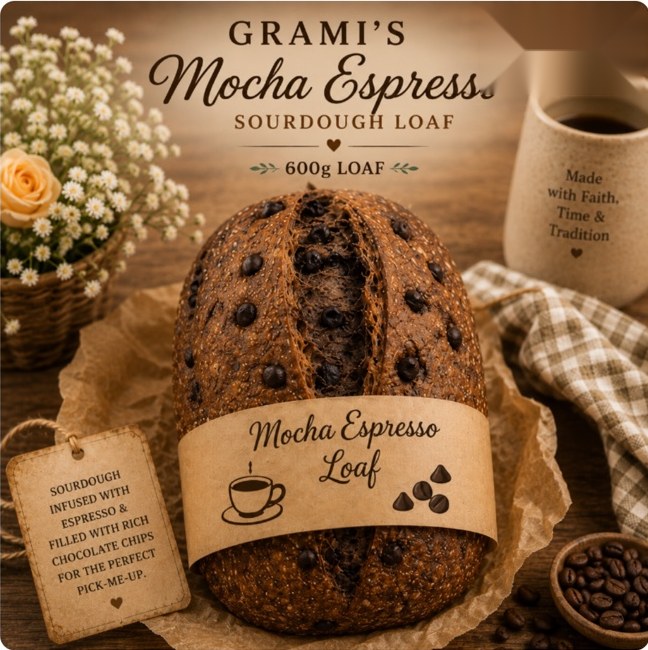 Mocha Espresso Sourdough Loaf